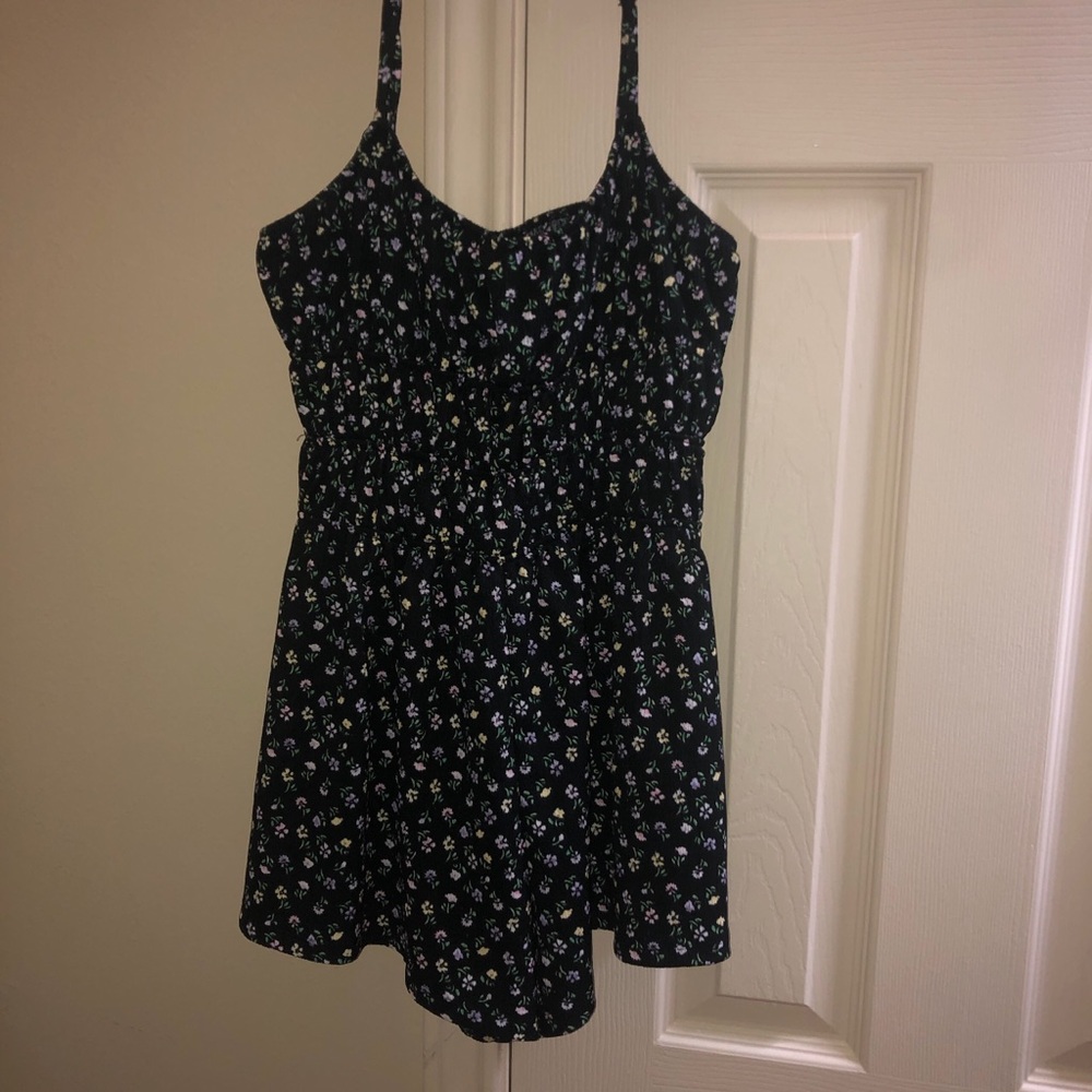 H&M Black and White Fitted Romper